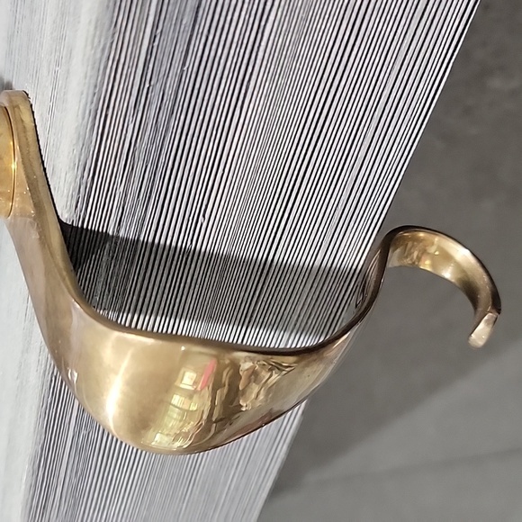 Vintage Brass Santa Mantle Stocking Hook - Picture 4 of 9